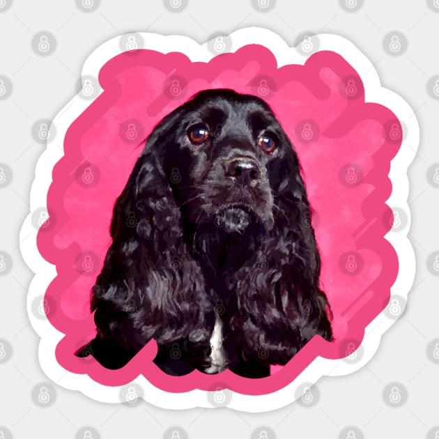 English Cocker Spaniel Sticker by Nartissima